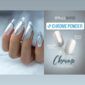 chrome white shine nokti