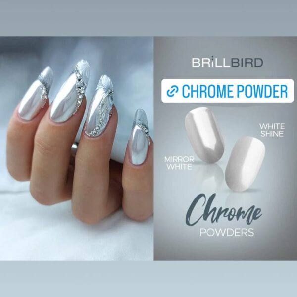 chrome white shine nokti chrome white shine nokti